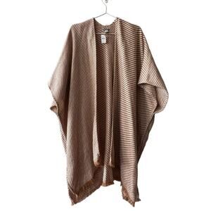 Aerie Stripe Tan Kimono Cardigan  ONE SIZE